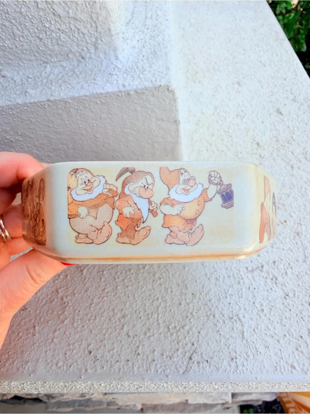 Walt Disney Snow White & Seven Dwarfs 70th Anniversary Porcelain Trinket Box